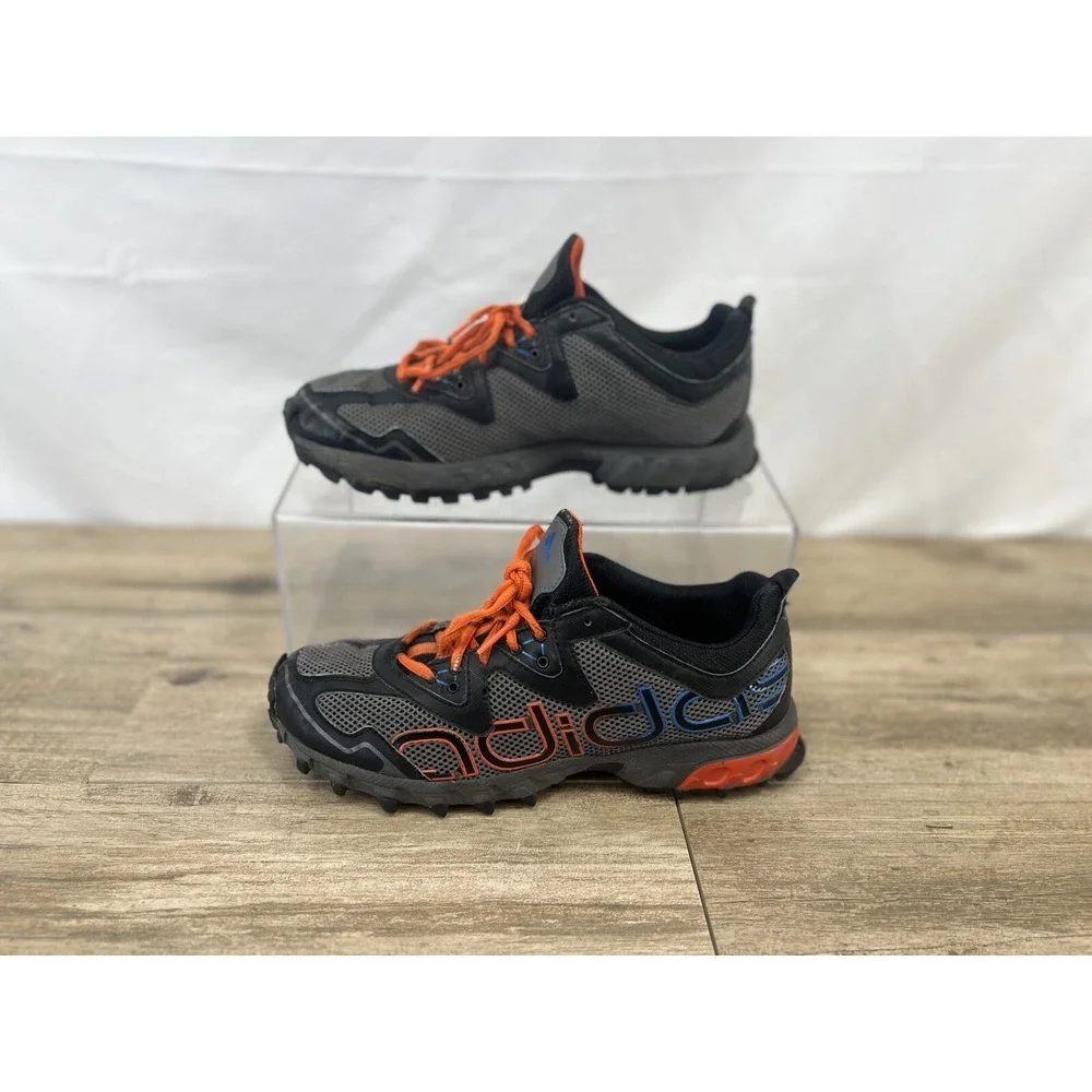 ADIDAS VIGOR TR 2 Onyx Grey Orange All Terrain Trail Running Shoes Mens Size 7